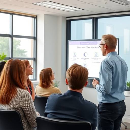 Een trainer die de STAR-methode uitlegt aan een groep deelnemers